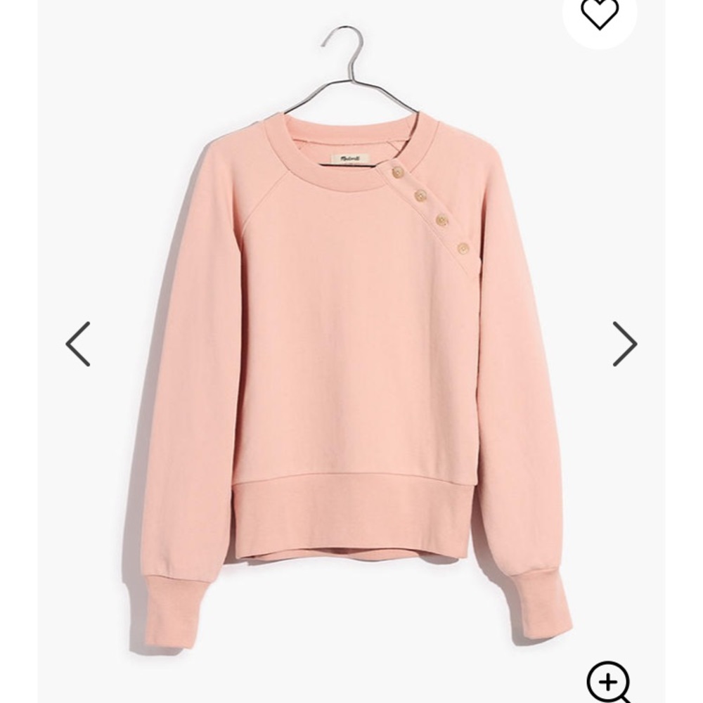 Madewell Miles Button-Detail Sweatshirt